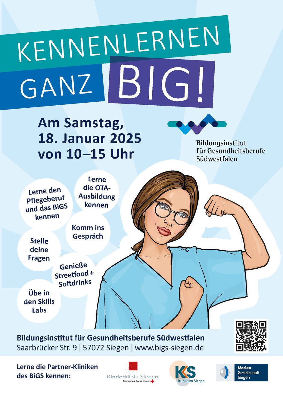 Einladung zum Kennenlernen der Pflegeberufe